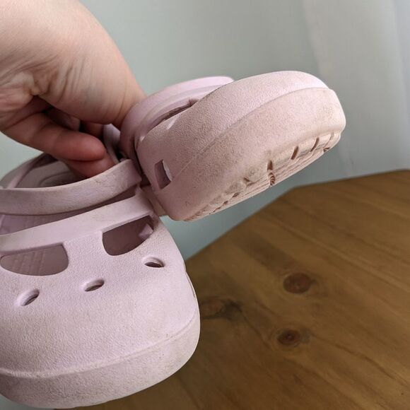 CROCS Shayna Mary Jane girl pastel pink size 12 @s1 - Picture 2 of 6